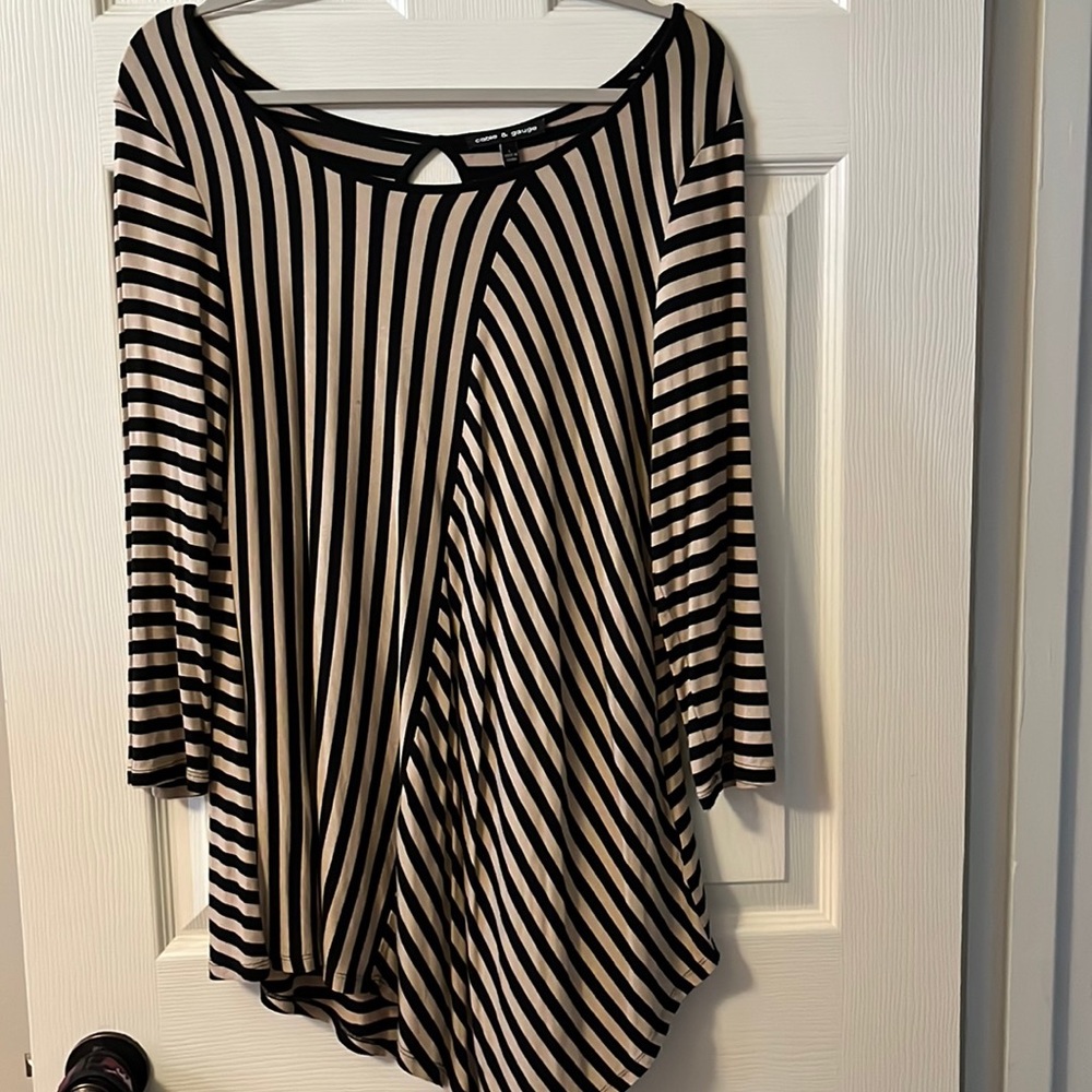 Cable & Gauge stripey tunic size L